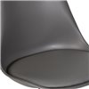 DOBRIN Mickey LMZL-PP635D темно-серый пластик, сиденье экокожа, основание хром фото 8