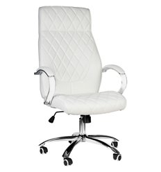 Офисное кресло DOBRIN Benjamin LMR-117B white, экокожа, цвет белый фото 1