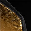 DOBRIN Darcy Gold Shiny LM-5025 черный велюр с черно-золотыми пайетками, золотое основание фото 8