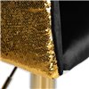 DOBRIN Darcy Gold Shiny LM-5025 черный велюр с черно-золотыми пайетками, золотое основание фото 9