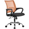 Riva Chair 8085 JE оранжевое, хром, спинка сетка фото 1
