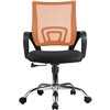 Riva Chair 8085 JE оранжевое, хром, спинка сетка фото 2