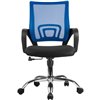 Riva Chair 8085 JE синее, хром, спинка сетка фото 2