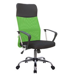 Riva Chair 8074 зеленое, хром, спинка сетка