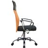 Riva Chair 8074 оранжевое, хром, спинка сетка фото 3