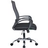 Riva Chair 8081 Е черное, хром, пластиковая спинка фото 3