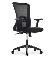 Riva Chair B258Y черное, сетка/ткань фото 1
