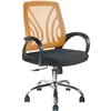 Riva Chair 8099Е оранжевое, хром, спинка сетка фото 1