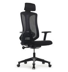 Кресло эргономичное Riva Chair RCH A2101 черное, спинка сетка фото 1