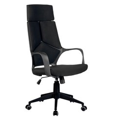 Riva Chair 8989 черное, черный пластик, ткань