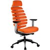 Riva Chair SHARK оранжевый, алюминий, серый пластик, ткань фото 1