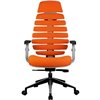 Riva Chair SHARK оранжевый, алюминий, серый пластик, ткань фото 2