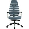 Riva Chair SHARK серый, алюминий, серый пластик, ткань фото 2