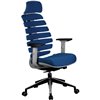 Riva Chair SHARK синий, алюминий, серый пластик, ткань фото 1