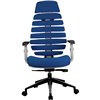 Riva Chair SHARK синий, алюминий, серый пластик, ткань фото 2