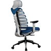 Riva Chair SHARK синий, алюминий, серый пластик, ткань фото 4