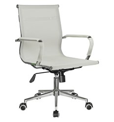 Riva Chair 6001-2SE белое, хром, сетка