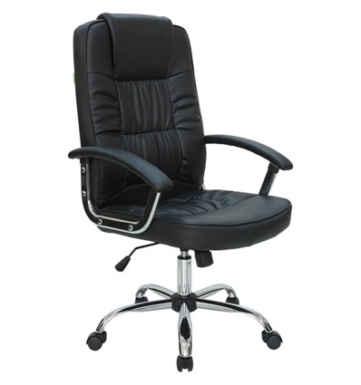 Riva Chair 9082-2 черное, хром, экокожа