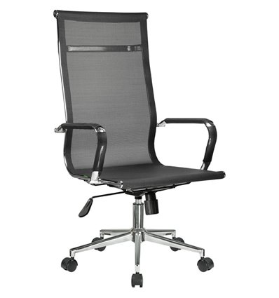 Riva Chair 6001-1SЕ черное, хром, сетка