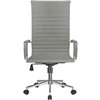 Riva Chair 6002-1SE серое, хром, экокожа фото 2