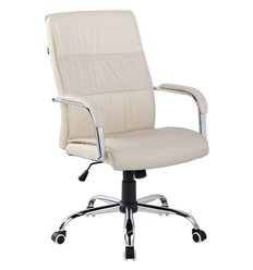 Riva Chair Atom 9249-1 бежевое, хром, экокожа фото 1