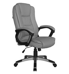 Кресло для руководителя Riva Chair 9211 темно-серое, пластик, экокожа фото 1