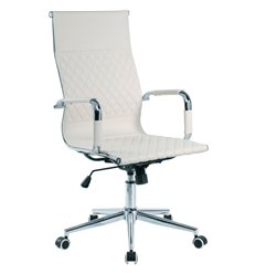 Riva Chair 6016-1 S светло-бежевое, хром, экокожа