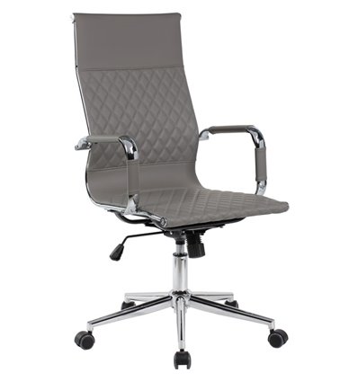 Riva Chair 6016-1 S серое, хром, экокожа