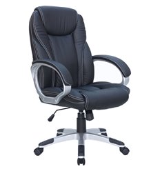 Офисное кресло Riva Chair 9263 Рипли черное, пластик, экокожа фото 1