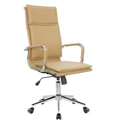 Riva Chair 6003-1 S кэмел, хром, экокожа