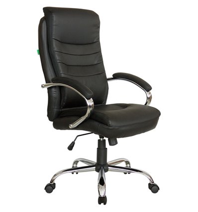 Riva Chair 9131 черное, хром, экокожа