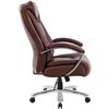 Riva Chair 9373 коричневое, хром, экокожа, усиленное до 250 кг фото 3