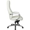Riva Chair F185 белое, хром, кожа фото 3