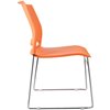Riva Chair D918 оранжевый, хромированный пруток, пластик фото 3