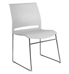 Riva Chair D918 светло-серый, хромированный пруток, пластик