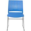 Riva Chair D918 синий, хромированный пруток, пластик фото 2