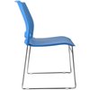 Riva Chair D918 синий, хромированный пруток, пластик фото 3