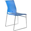 Riva Chair D918 синий, хромированный пруток, пластик фото 4