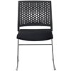 Riva Chair D918B черный, хромированный пруток, пластик/ткань фото 2