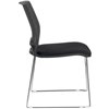 Riva Chair D918B черный, хромированный пруток, пластик/ткань фото 3
