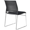 Riva Chair D918B черный, хромированный пруток, пластик/ткань фото 4