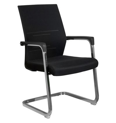 Riva Chair D818 черное, хром, спинка сетка