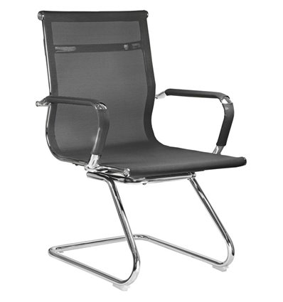 Riva Chair 6001-3E черное, хром, сетка