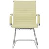 Riva Chair 6002-3E светло-бежевое, хром, экокожа фото 2