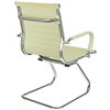 Riva Chair 6002-3E светло-бежевое, хром, экокожа фото 4