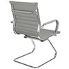 Riva Chair 6002-3E серое, хром, экокожа фото 4