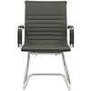Riva Chair 6002-3E черное, хром, экокожа фото 2