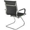 Riva Chair 6002-3E черное, хром, экокожа фото 4