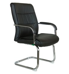 Riva Chair 9249-4 черное, хром, экокожа