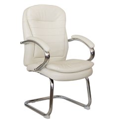 Riva Chair 9024-4 бежевое, хром, экокожа